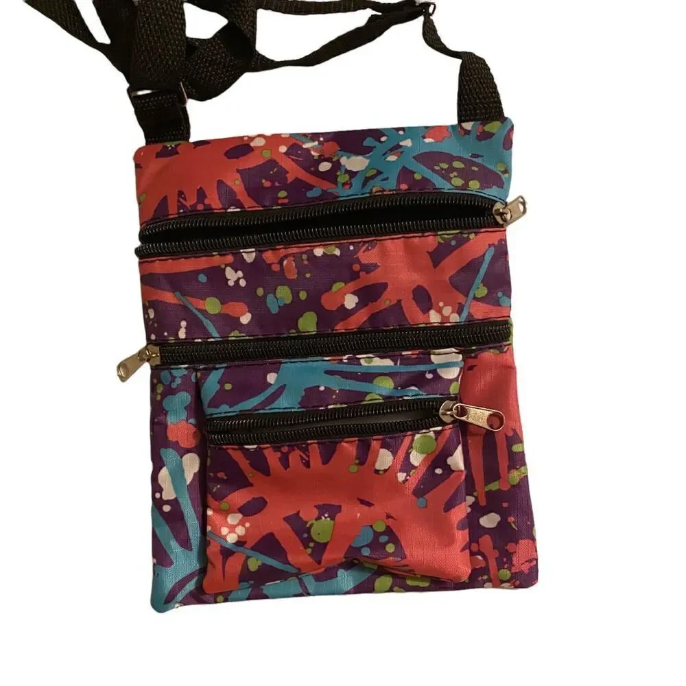 Nylon Zipper Bag Peace Design